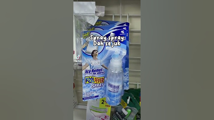 Ice cold spray. The best solution during this hot days 🫣