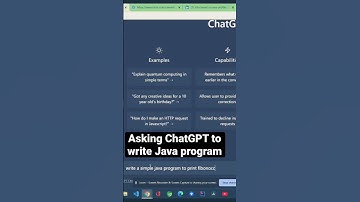 AI ChatGPT writing Java code