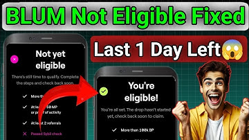 Blum Airdrop Not Eligible Problem Solved | Blum Airdrop Listing Date & Today New Update | BLUM Price