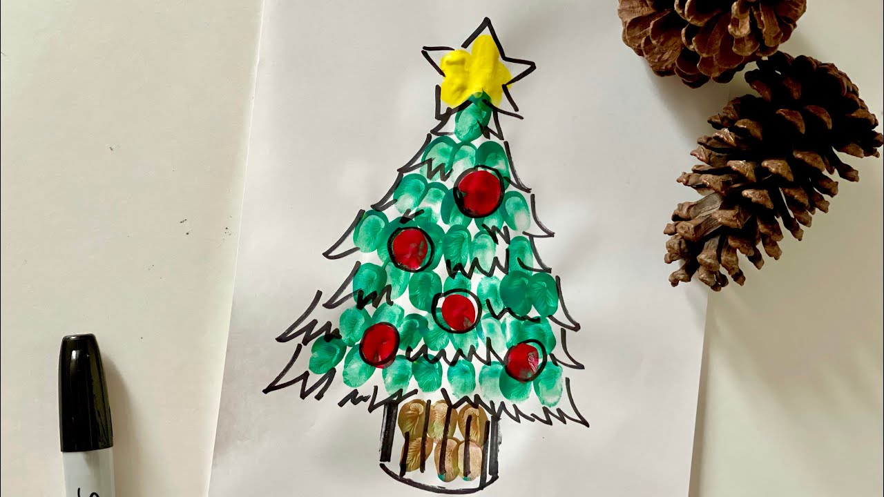 Christmas Finger Painting Ideas For Kids Painting A Christmas Tree Christmas Finger Painting Ideas For Kids Painting A Christmas Tree