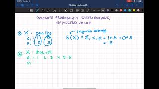 2.1.1 Discrete Random Variables- Probability Distributions and Expected Values