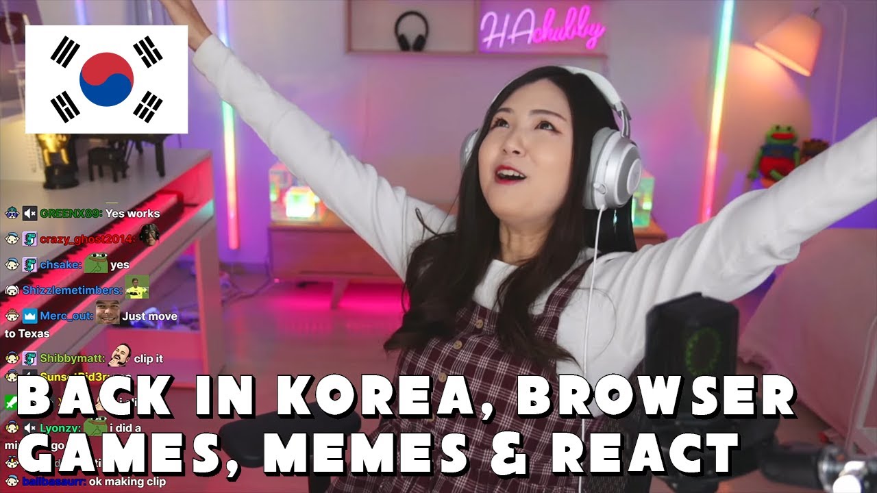 [Feb 20th, '23] Back in Korea, talk with chat, browser games, memes ...