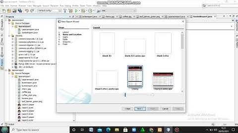 Membuat lapor di java menggunakan ireport