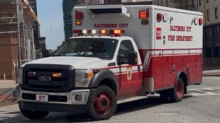 Baltimore City Fire Department Medic 25(Reserve Medic 57) Responding to a Medical 03-23-25