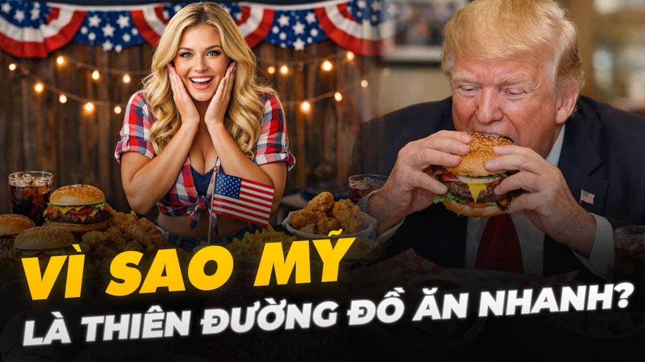VÌ SAO MỸ LÀ THIÊN ĐƯỜNG ĐỒ ĂN NHANH?