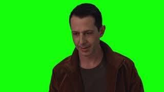 Succession Kendall Roy walking, smiling then looking sad green screen