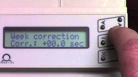 Mobatime HN-50 Master Clock Weekly Correction