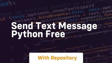 send text message python free