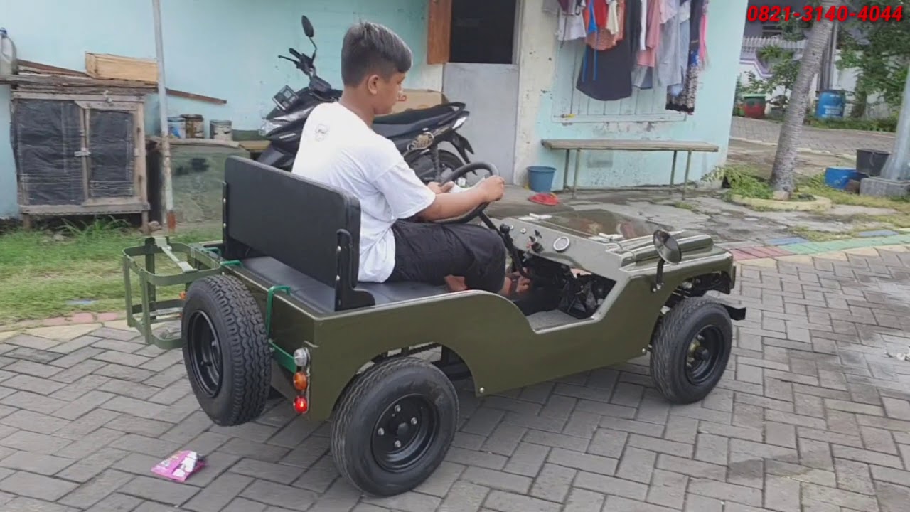  Mobil  mini jeep  indonesia  replika defender Asyik buat 