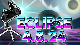 NEAR TOTAL Solar Eclipse Time Lapse 4/8/2024
