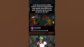 In the Minecraft Movie (2025), creepers need to be slapped before they explode 💀💥