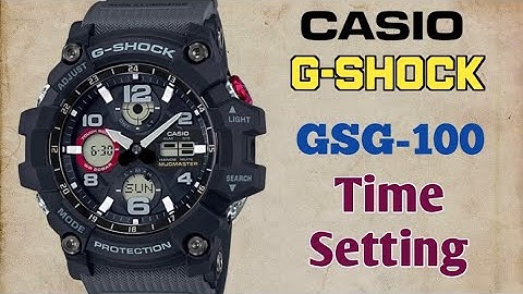 How to set time Casio G-Shock Mudmaster GSG-100