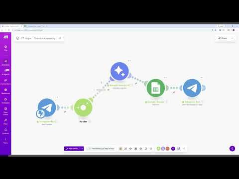 Make.com CS Club AI Helper Bot tutorial screenshot