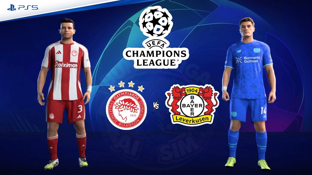 Olympiakos v Leverkusen | UEFA Champions League 25/26 Playoffs | Match Simulation | FC 26 – PS5™[4K]