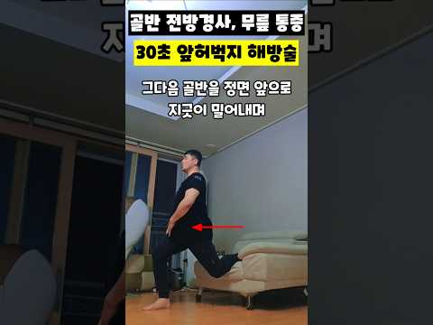 골반 전방경사, 무릎 통증! 30초 앞허벅지 해방술 #대퇴사두근 #앞허벅지스트레칭 #무릎통증재활 #골반전방경사 #오리엉둥이교정 #PNF스트레칭 #소파스트레칭 #운동재활박사최영한