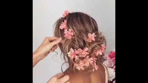 Цветы в волосы