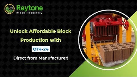 Get Your Hands on the QT4-24 Brick Forming Machine at an Unbeatable Price!