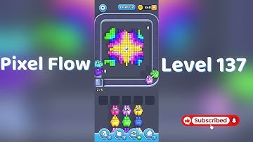 🎮 Pixel Flow Level 137 Walkthrough | Go Answer 🧩✨