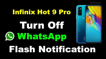 How to Turn Off Whatsapp Flashlight Notification For Incoming Calls In Infinix Hot 9 Pro
