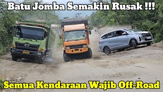 Roads Are Increasingly Damaged || All vehicles must be offroad in order to pass through Batu Jomba