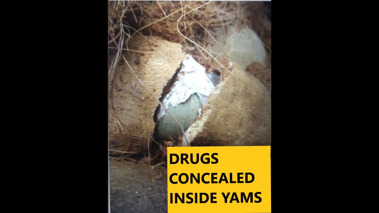 LAGOS AIRPORT! DRUGS CONCEALED INSIDE YAMS YouTube