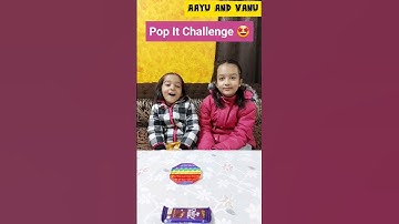 Pop It Challenge 🤣🤩 #aayuandvanu #shorts #youtubeshorts #viral #ytshorts #challenge #popit #trending