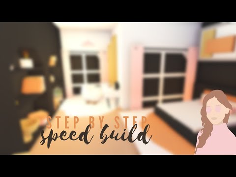 🌷Step by Step Retro container home speed build| Pt.3 | Adopt me Speed build 🌷