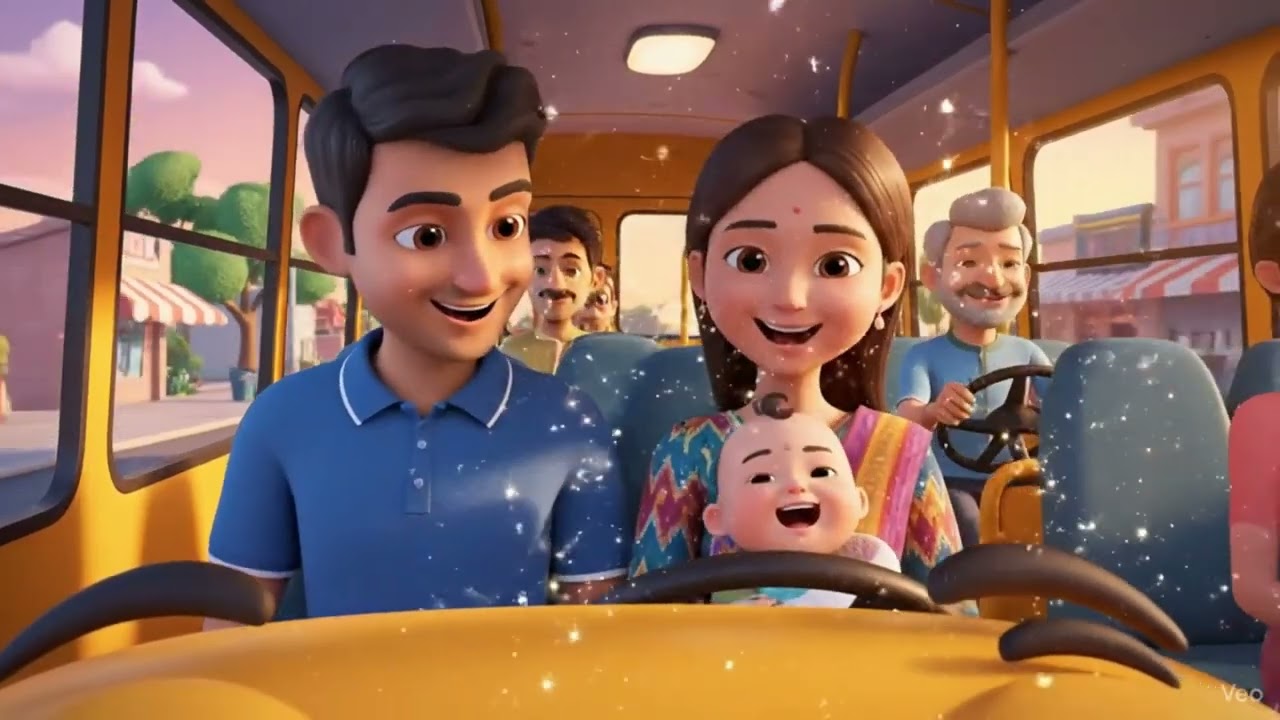 The Wheels on The Bus Classic Rhyme for Kids