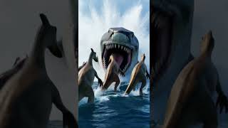 T-rex vs megalodon  #dinosaurworld #dinosaur #jurassicworld #dinosaurvideo