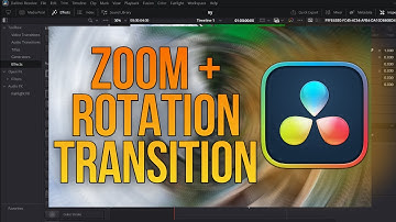 How To Make A Zoom And Rotate Transition In DaVinci Resolve 19 For Free