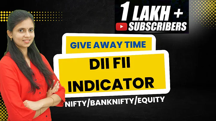 Simple and effective DII FII Indicator for Intraday for free | Give Away | CA Akshatha Udupa