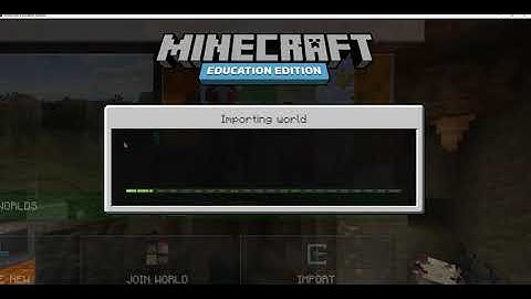 Export Minecraft Education Edition World