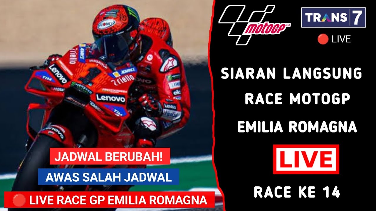 Jadwal Siaran Langsung Race MotoGP Emilia Romagna 2024 | MotoGP Emilia ...