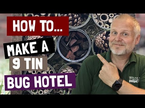 Make A Bug Hotel Using Tin Cans