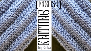 [English] How to knit the easiest one-row repeat stitch. Reversible knitting pattern.