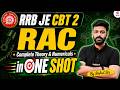 RRB JE CBT 2 Mechanical Class | RAC in One Shot | RRB JE Mechanical Marathon Class by Rahul Sir