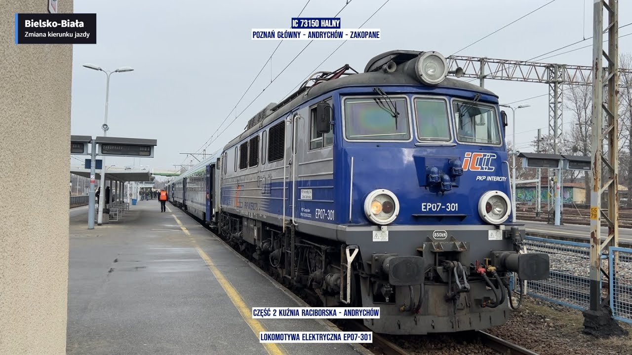 IC 73150 HALNY Poznań Główny - Andrychów - Zakopane Część 2 relaksujący film Tanie Kolejowanie