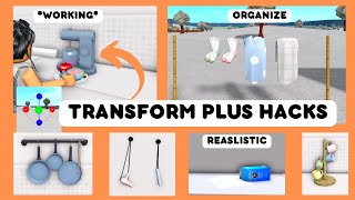 Bloxburg *EASY* TRANSFORM PLUS BUILD HACK ideas!