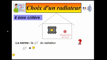 Comment calculer le delta t d un radiateur ?