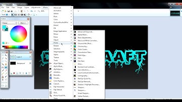 Paint.Net-How to make a Electric text