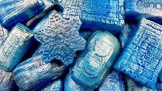 Small soap CUBES 💙 ASMR Soap Cutting ❄️ Relaxing Sounds (no talking) ! Corte de jabón 💙 screenshot 2