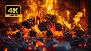 Crackling Fireplace Sounds 🔥 Fireplace for Your Home (3 HOURS) & Relaxing Fire Burning Video #3