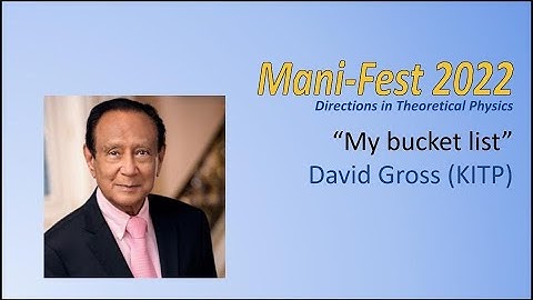 David Gross "My bucket list" (ManiFest 2022)