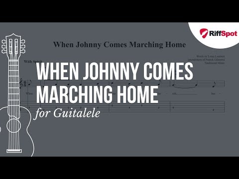 When Johnny Comes Marching Home Guitalele Tab