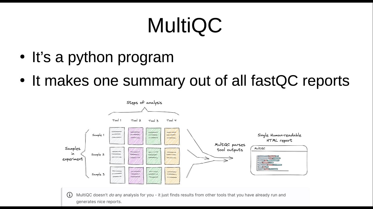 0.4. Run multiQC with python - YouTube
