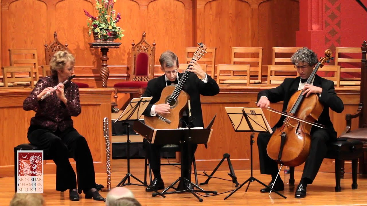 Gary Schocker aubade from Garden Music for flute, guitar and cello