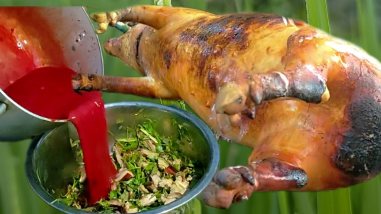 Tiết Canh Lợn Thui Rơm Tây Bắc@brudum - YouTube