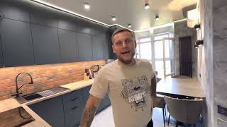 Ремонт в стиле лофт для IT-ишника😎🔥❤️ ЖК Мозаика Краснодар видео