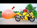 Suzuki Hayabusa VS Monster Balloon | क्या हायाबूसा गुब्बारे को फाड़ देगी?