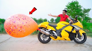 Suzuki Hayabusa VS Monster Balloon | क्या हायाबूसा गुब्बारे को फाड़ देगी?